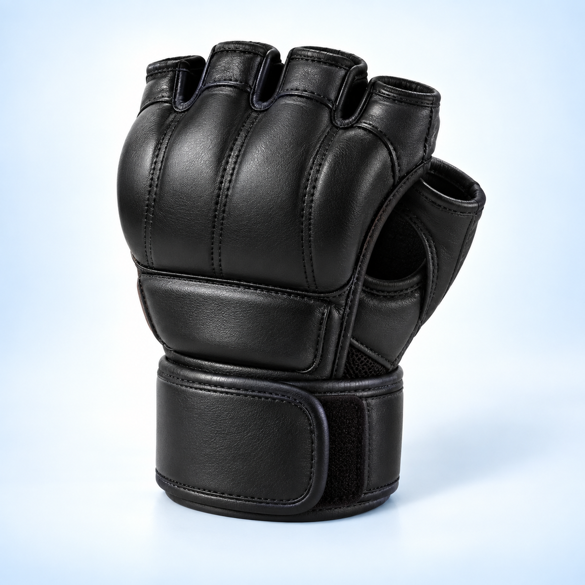 Boxing Training Gloves | Half Finger PU Leather for Sanda and UFC Practice