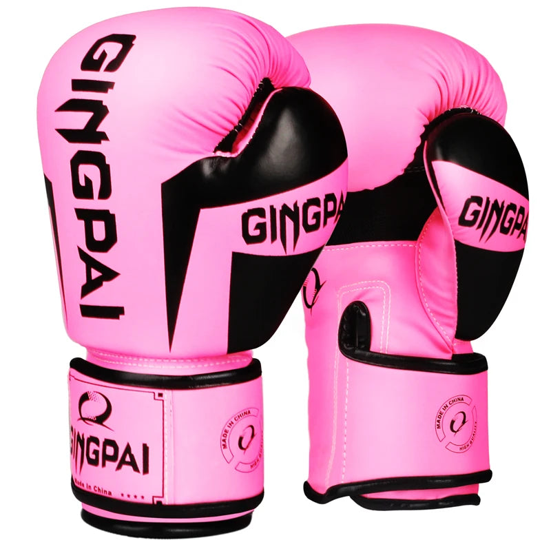 Boxing Gloves | Leather MMA Muay Thai Mitts for Adults | 6-12 OZ Sizes