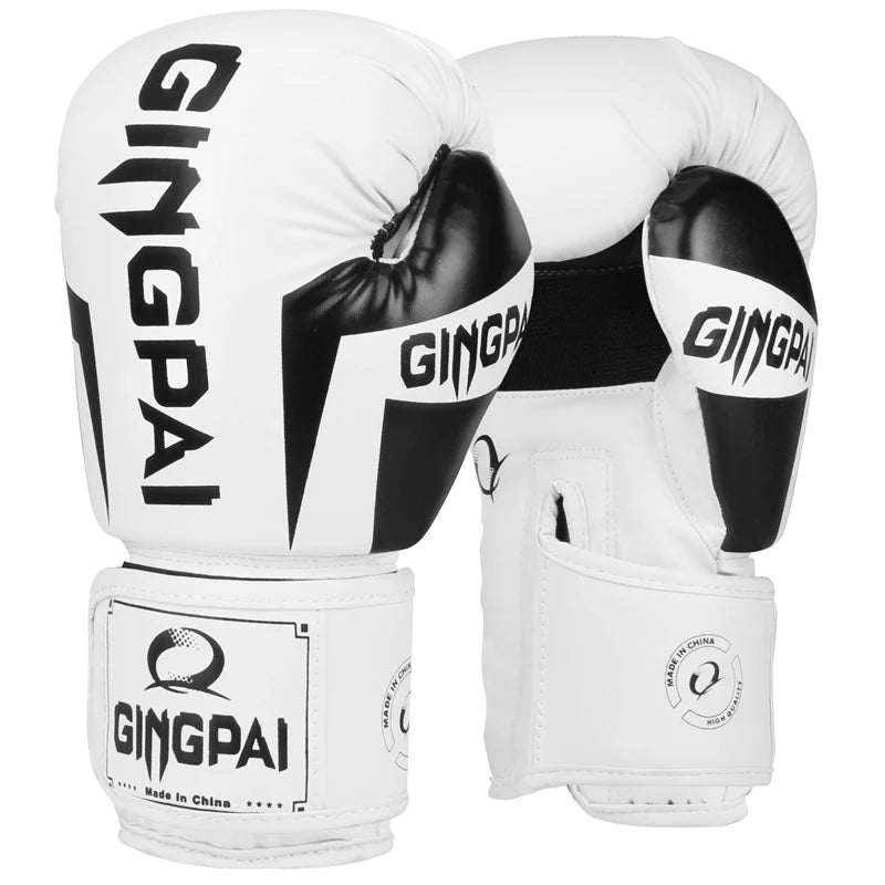Boxing Gloves | Leather MMA Muay Thai Mitts for Adults | 6-12 OZ Sizes