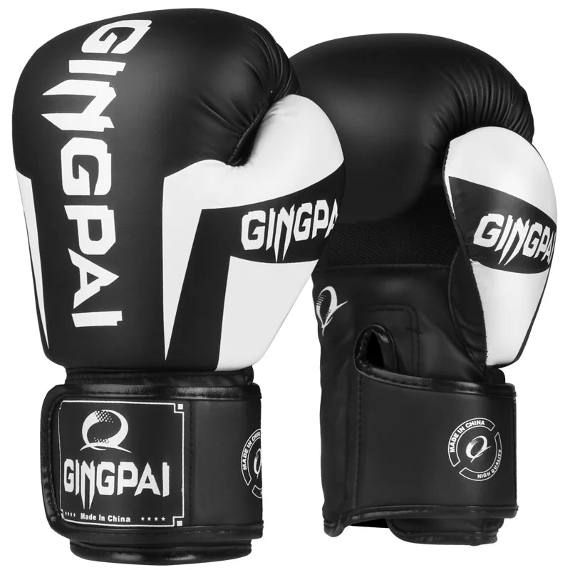 Boxing Gloves | Leather MMA Muay Thai Mitts for Adults | 6-12 OZ Sizes