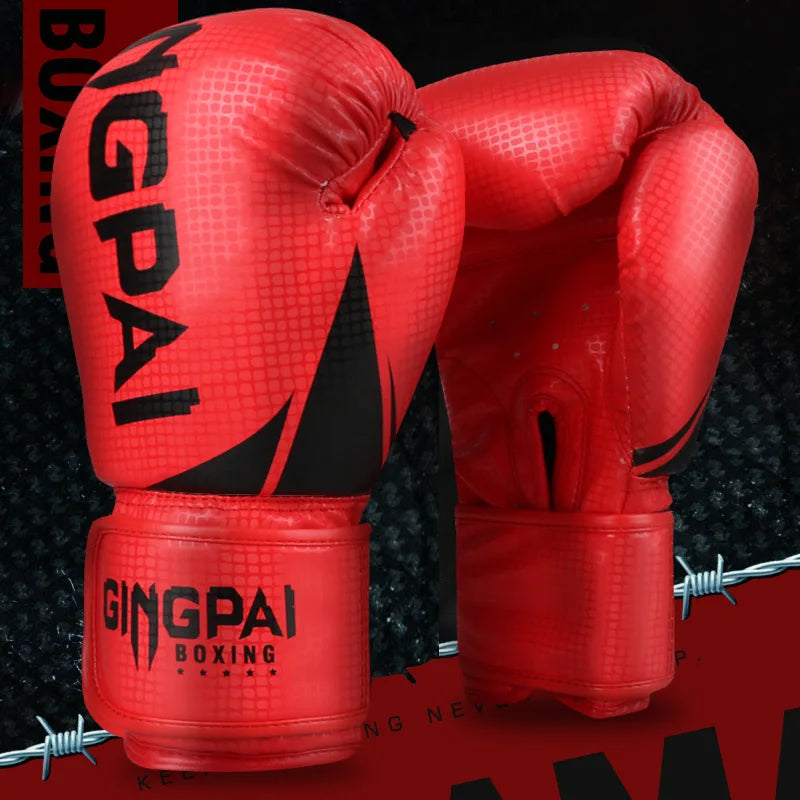 Boxing Gloves | Leather MMA Muay Thai Mitts for Adults | 6-12 OZ Sizes