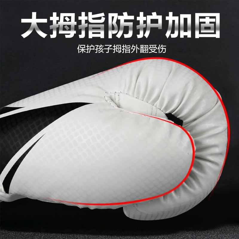 Boxing Gloves | Leather MMA Muay Thai Mitts for Adults | 6-12 OZ Sizes