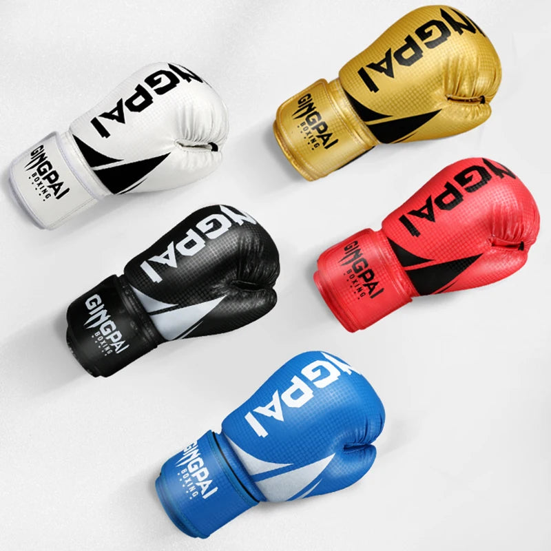 Boxing Gloves | Leather MMA Muay Thai Mitts for Adults | 6-12 OZ Sizes