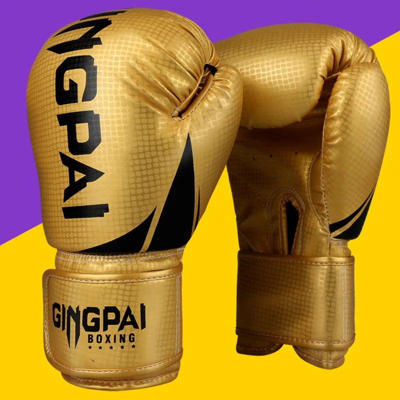 Boxing Gloves | Leather MMA Muay Thai Mitts for Adults | 6-12 OZ Sizes