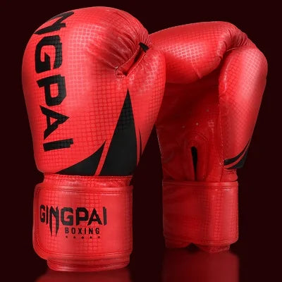 Boxing Gloves | Leather MMA Muay Thai Mitts for Adults | 6-12 OZ Sizes