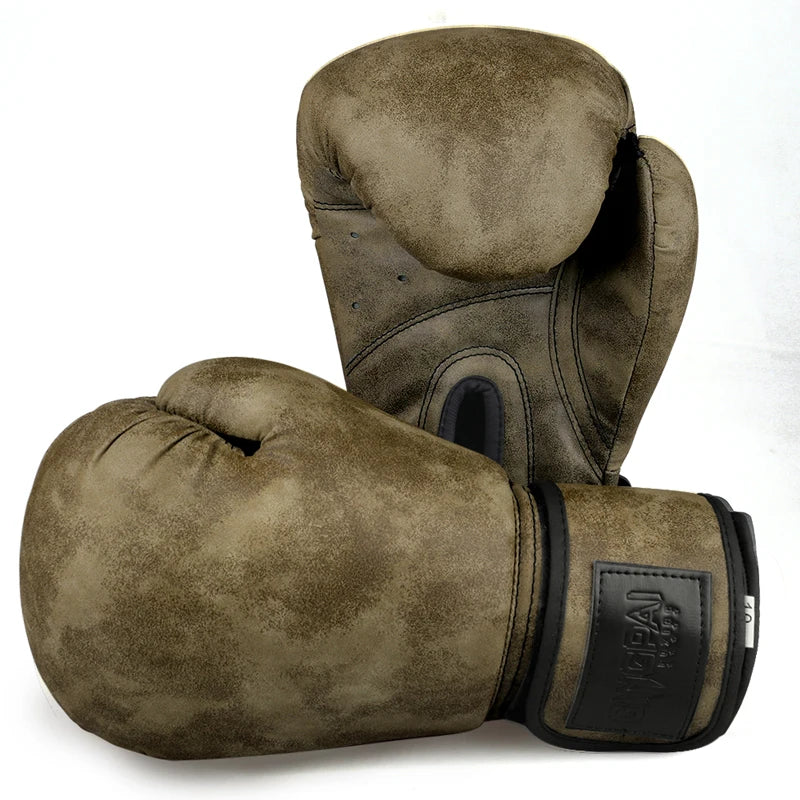 Boxing Gloves | Leather MMA Muay Thai Mitts for Adults | 6-12 OZ Sizes