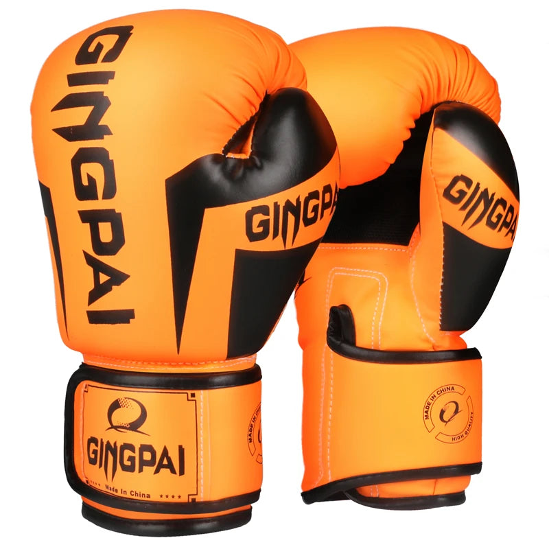 Boxing Gloves | Leather MMA Muay Thai Mitts for Adults | 6-12 OZ Sizes