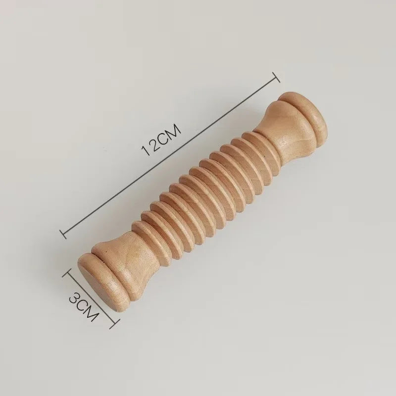 Foot Massager Roller | Wooden Design for Pressure Relief and Relaxation