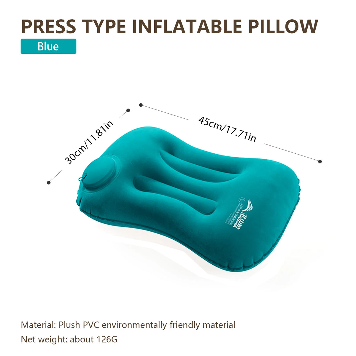 Inflatable Camping Pillow | Ultralight Air Sleeping Support for Neck and Lumbar