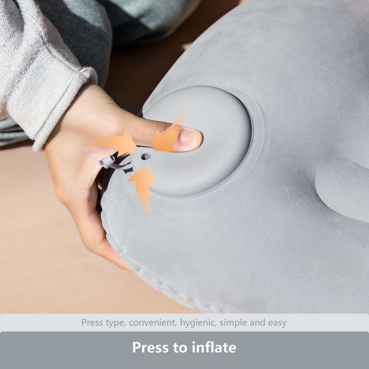 Inflatable Camping Pillow | Ultralight Air Sleeping Support for Neck and Lumbar