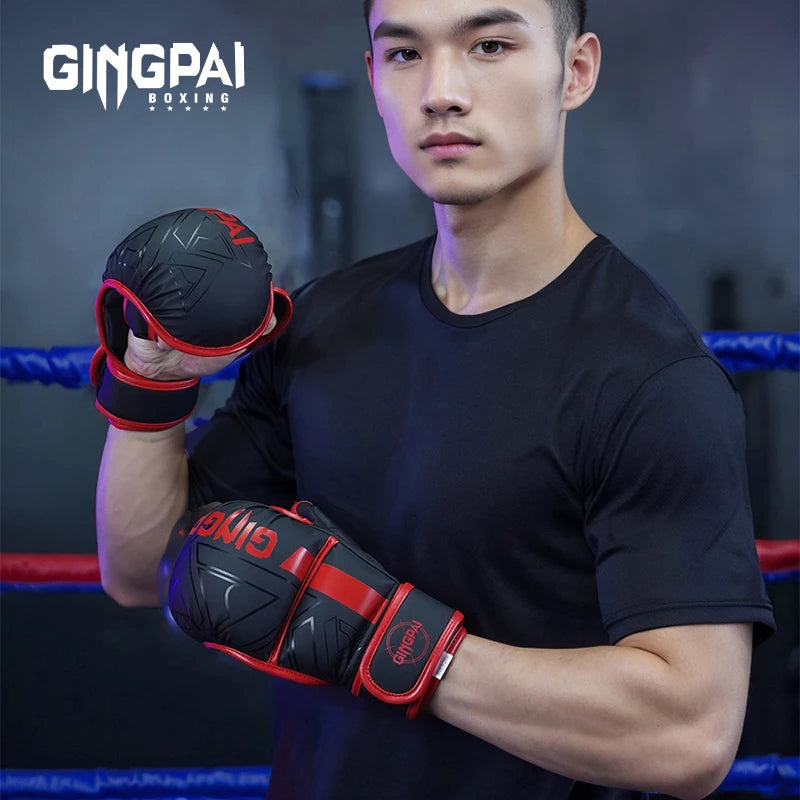 MMA Boxing Gloves | Half Finger Design for Training and Fighting