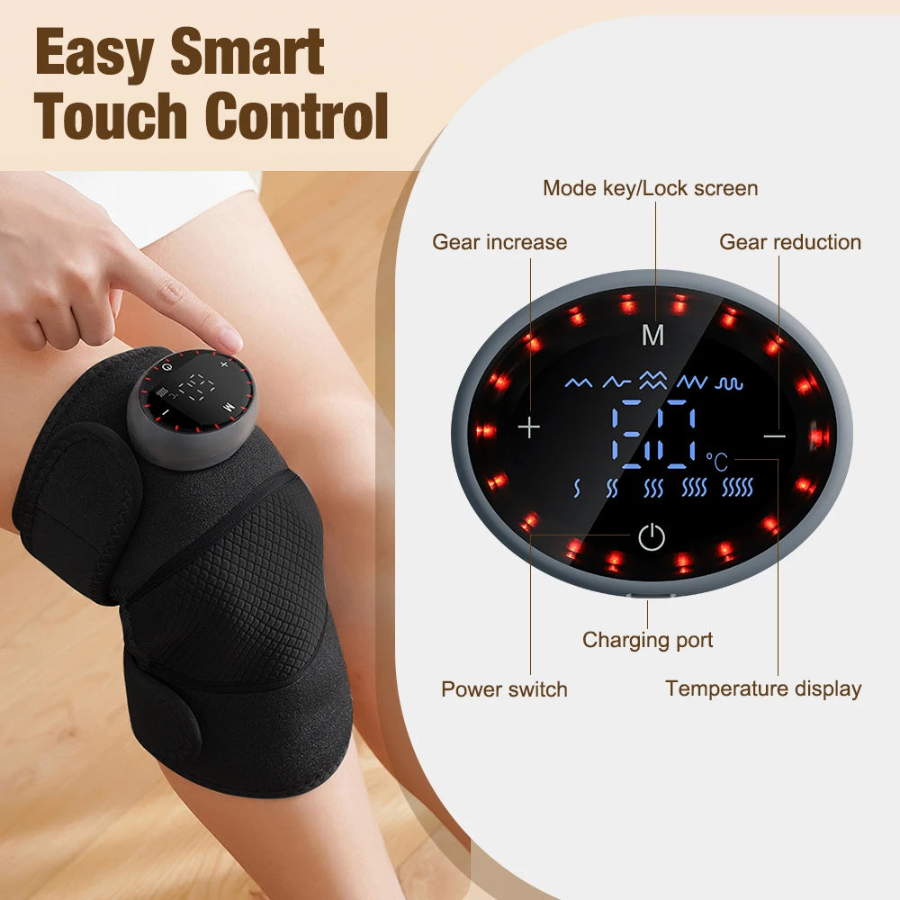 Heating Massage Knee Pad | Hot Compress for Muscle Relaxation and Blood Circulation