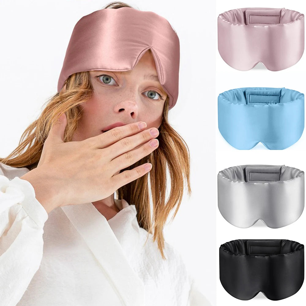 Silk Blackout Eye Mask | Soft Cotton, Non-Intraocular Pressure, Adjustable Design
