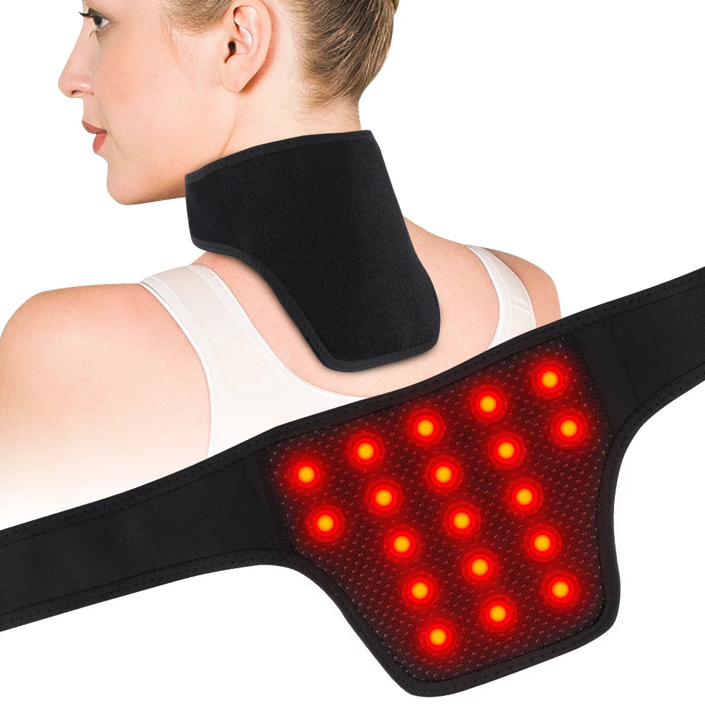 Heating Neck Protector | Magnetic Compression Sleeve for Bone Care Support