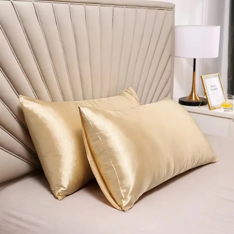 Silk Pillowcase | Soft Satin Material for Hair Care and Home Decor
