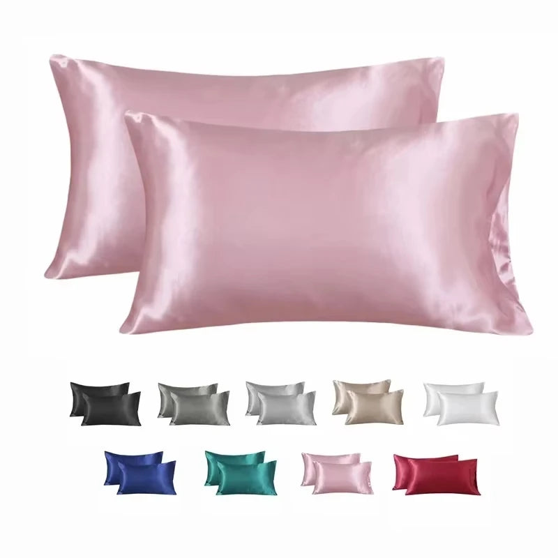 Silk Pillowcase | Soft Satin Material for Hair Care and Home Decor