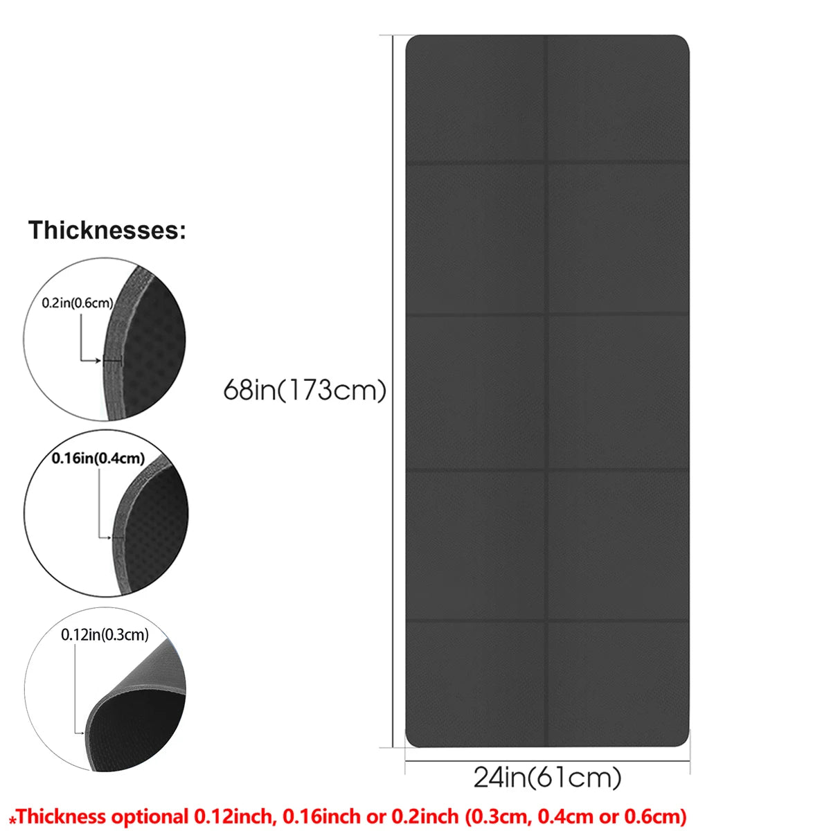 Yoga Mat | Eco-Friendly EVA, Non-Absorbent, Portable for Travel & Fitness