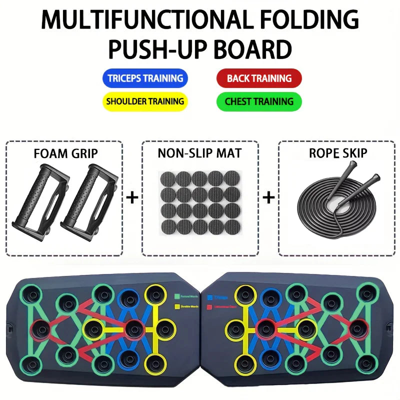 Push-Up Board Set | Foldable Fitness Equipment for Strength Training