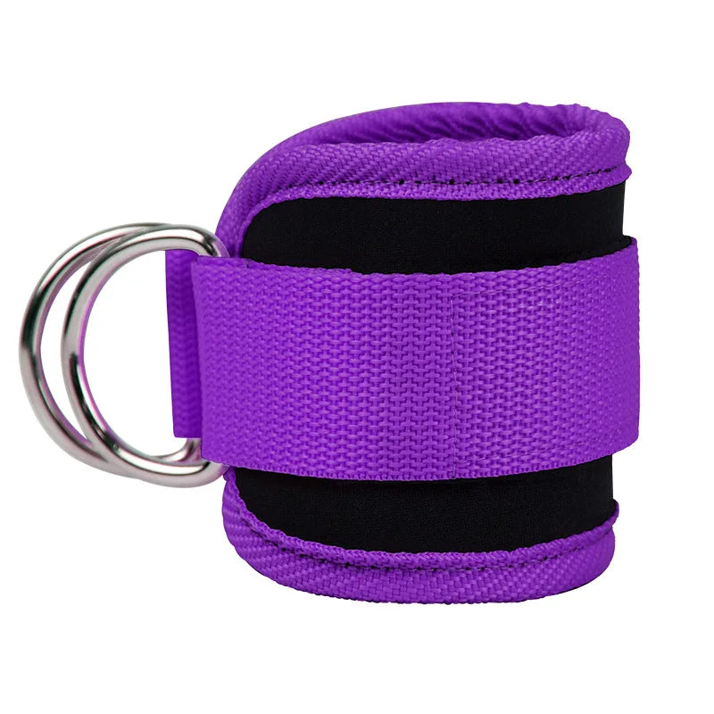 Ankle Straps for Strength Training | Adjustable Neoprene Padded Cuffs for Leg Support
