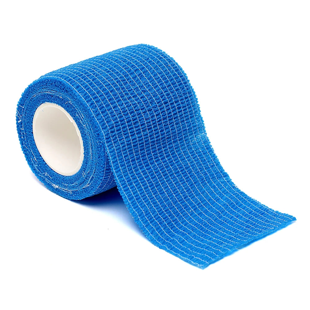 Elastic Sports Self-Adhesive Bandages | 12pcs Self-Sticking Compression Wraps for Fingers, Ankles, and Knees