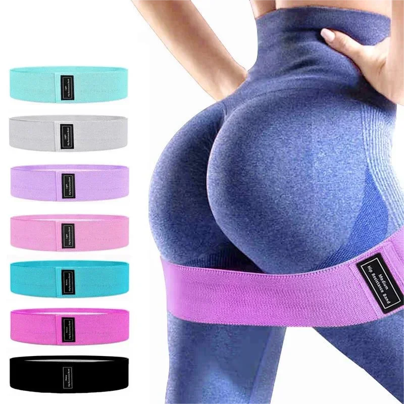 Fabric Resistance Hip Booty Bands | Elastic Glute and Thigh Workout Loops for Fitness