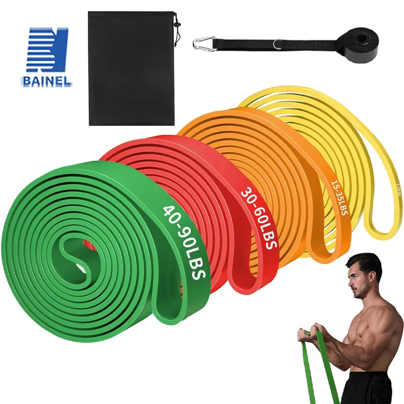 Exercise Resistance Bands | Natural Latex Rubber for Home Gym Fitness