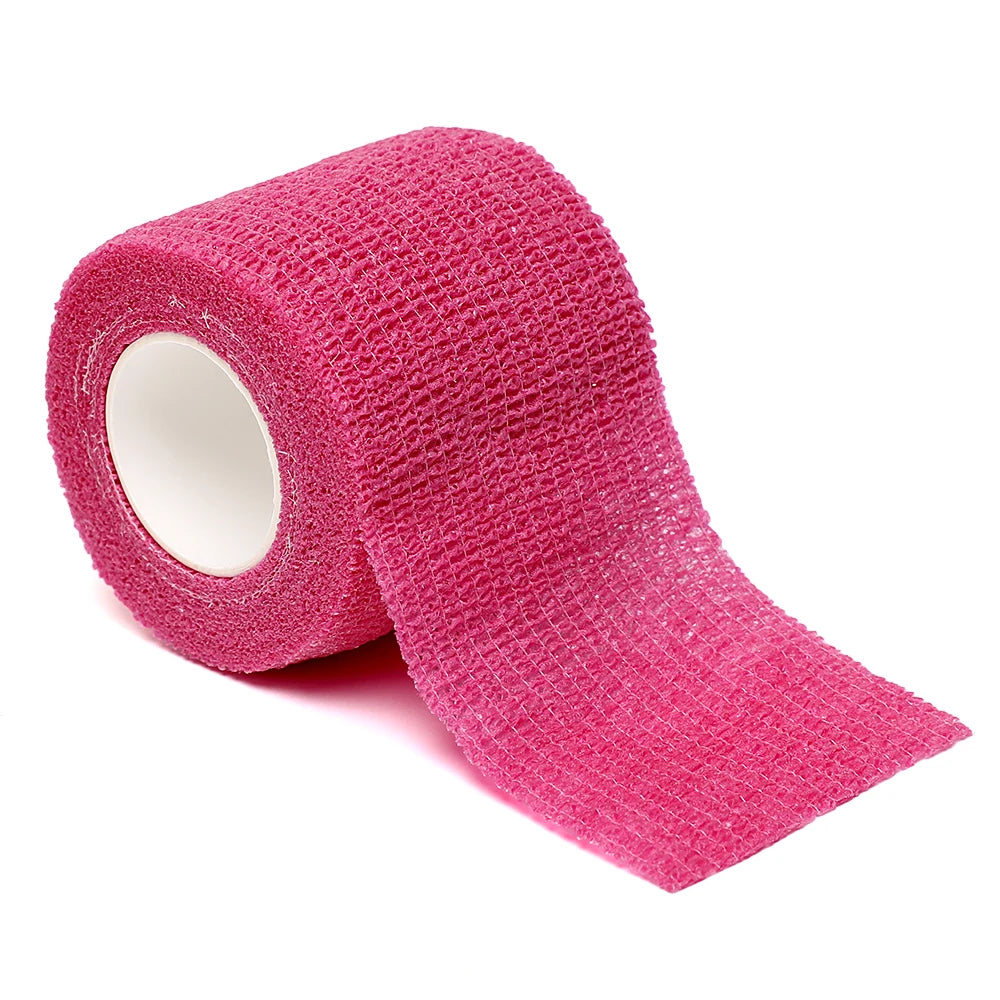 Elastic Sports Self-Adhesive Bandages | 12pcs Self-Sticking Compression Wraps for Fingers, Ankles, and Knees