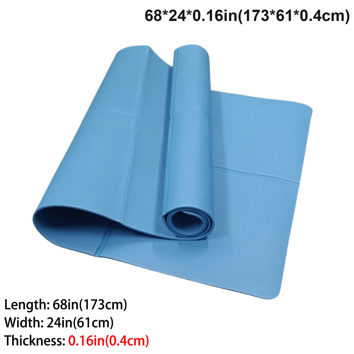 Yoga Mat | Eco-Friendly EVA, Non-Absorbent, Portable for Travel & Fitness