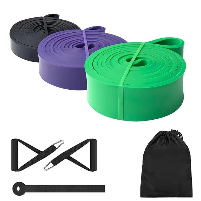 Exercise Resistance Bands | Natural Latex Rubber for Home Gym Fitness