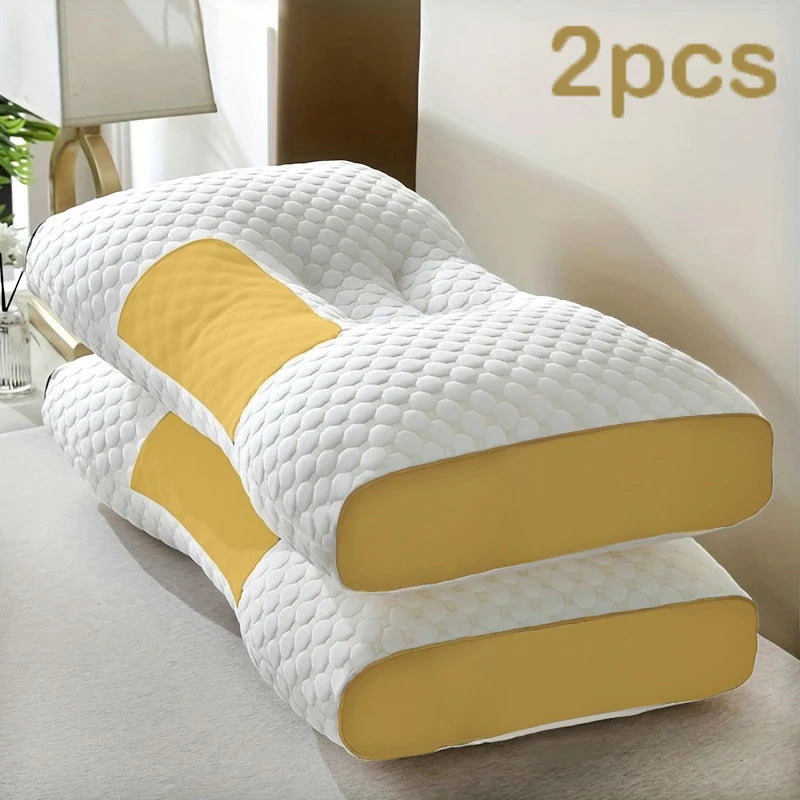 Massage Neck Pillows | Ergonomic Orthopedic Support with Bamboo Fiber Filling