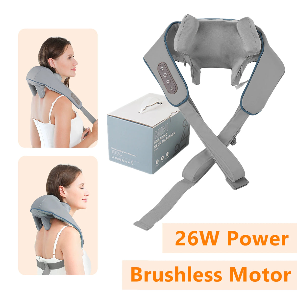 Neck And Shoulder Massager | Wireless Composite Material Massage Shawl