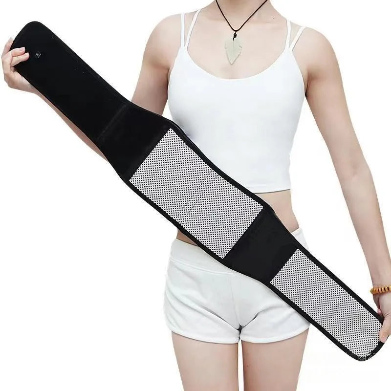 Magnetic Therapy Waist Support Belt | Self-Heating Adjustable Elastic Fabric for Lumbar Pain Relief