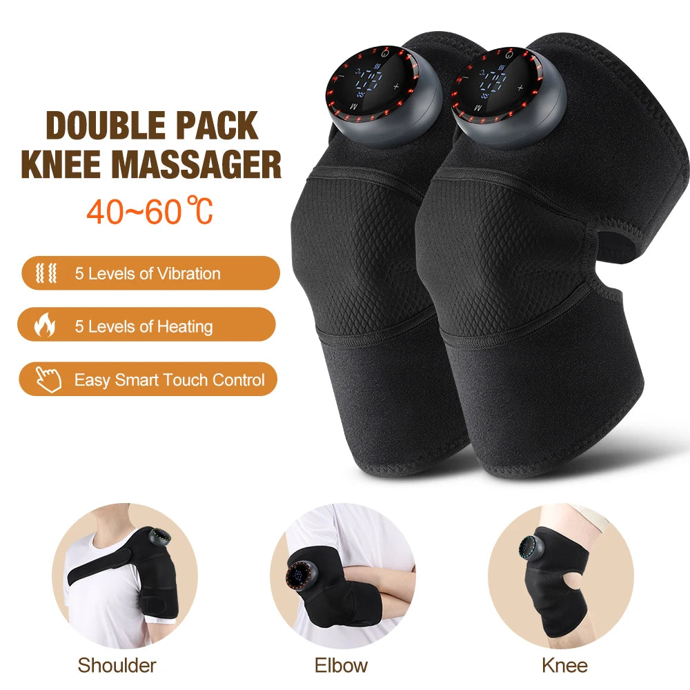 Heating Massage Knee Pad | Hot Compress for Muscle Relaxation and Blood Circulation