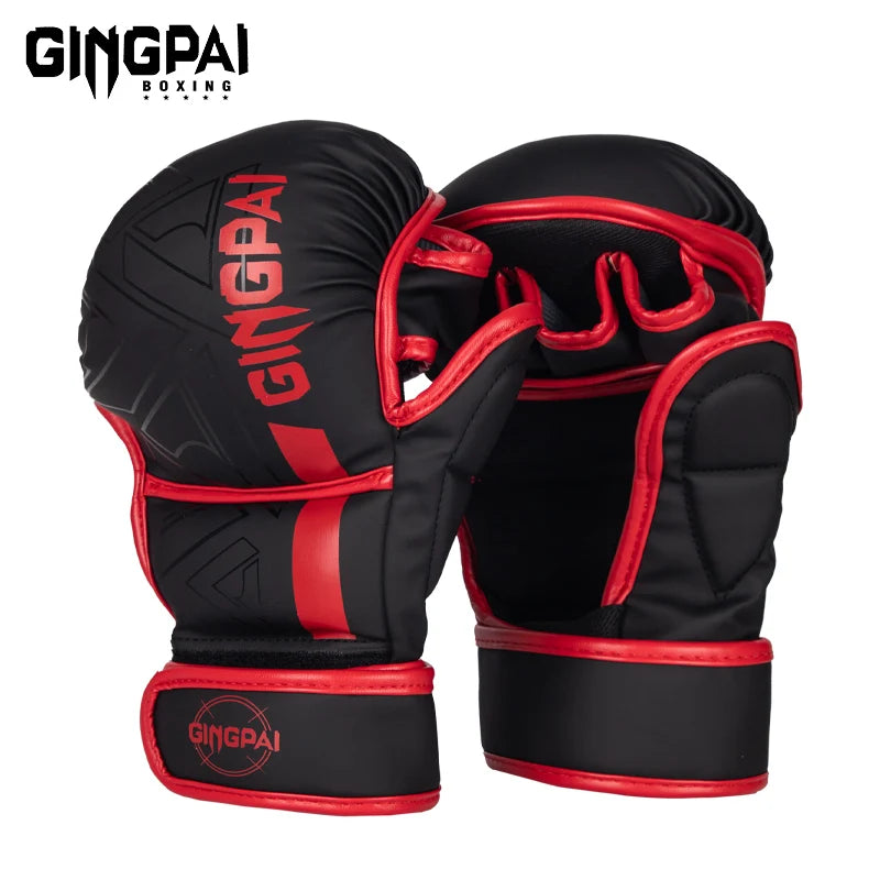 MMA Boxing Gloves | Half Finger Design for Training and Fighting