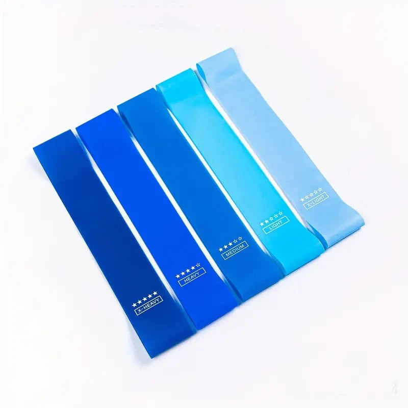Resistance Band Set | 5-Piece Stackable Colorful Yoga and Fitness Trainer