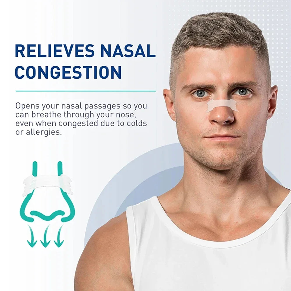Anti-Snoring Nose Strips | Enhanced Air Inhalation for Sleep Quality