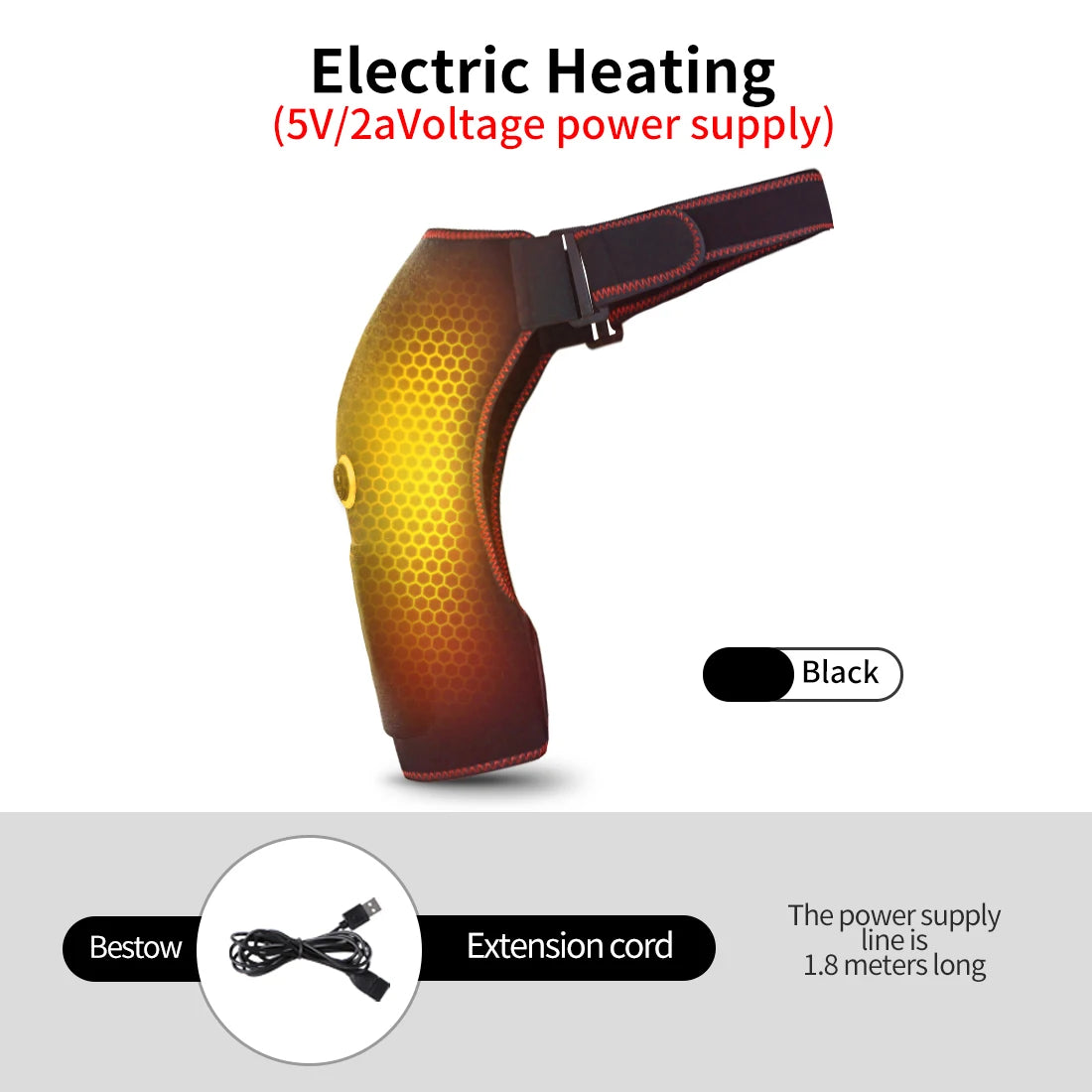 Electric Shoulder Massager | Heating Pad Vibration Support Belt for Fatigue Relief
