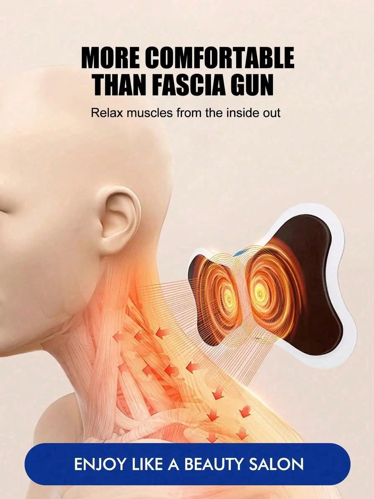 Electric Neck Massage Pads | EMS Micro Current Relief for Shoulder and Neck Tension