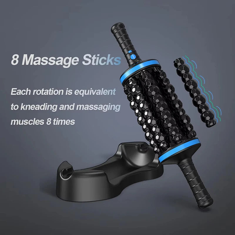 Cordless Body Massage Roller | Rechargeable Percussive Massager for Muscle Relaxation
