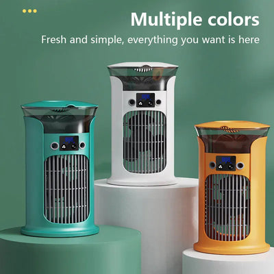 Mini Portable USB Air Conditioner Fan | Humidifier with Water Mist and Night Lamp
