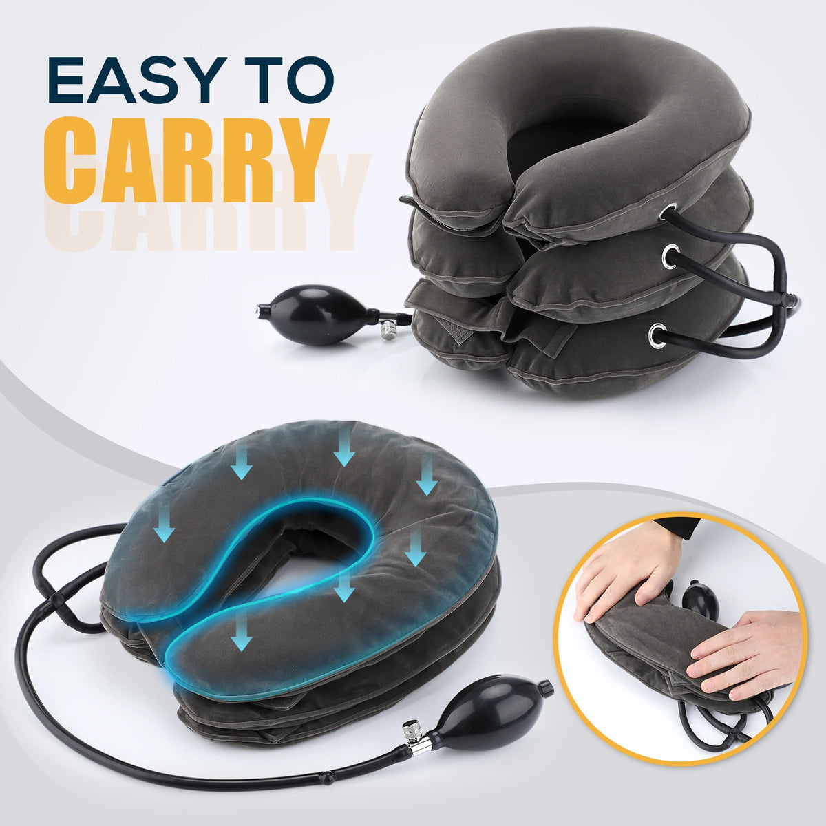 Neck Massager | Inflatable Cervical Support Pillow for Pain Relief