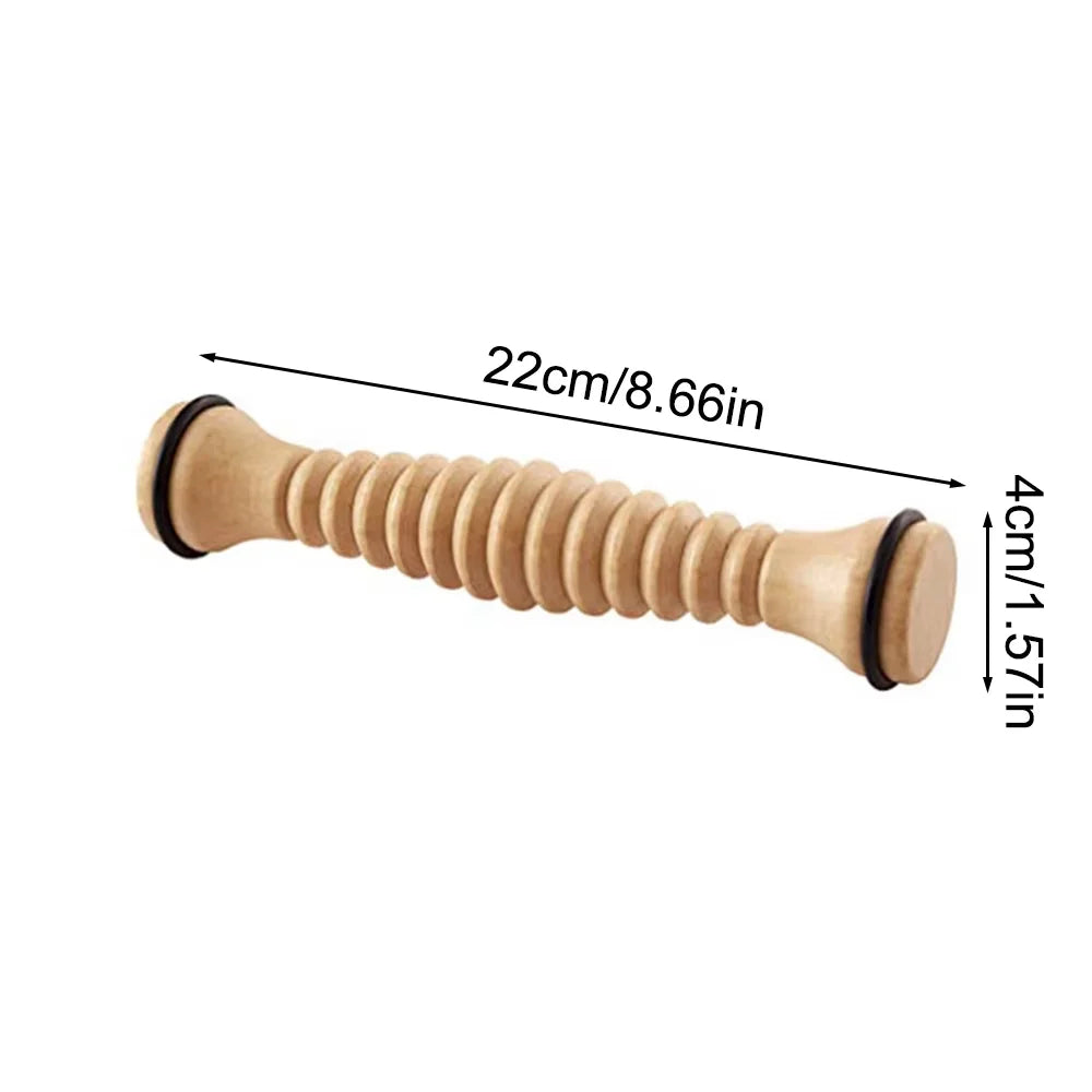 Foot Massager Roller | Wooden Design for Pressure Relief and Relaxation