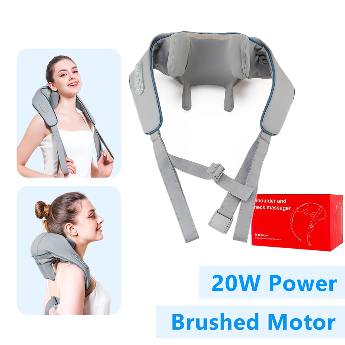 Neck And Shoulder Massager | Wireless Composite Material Massage Shawl