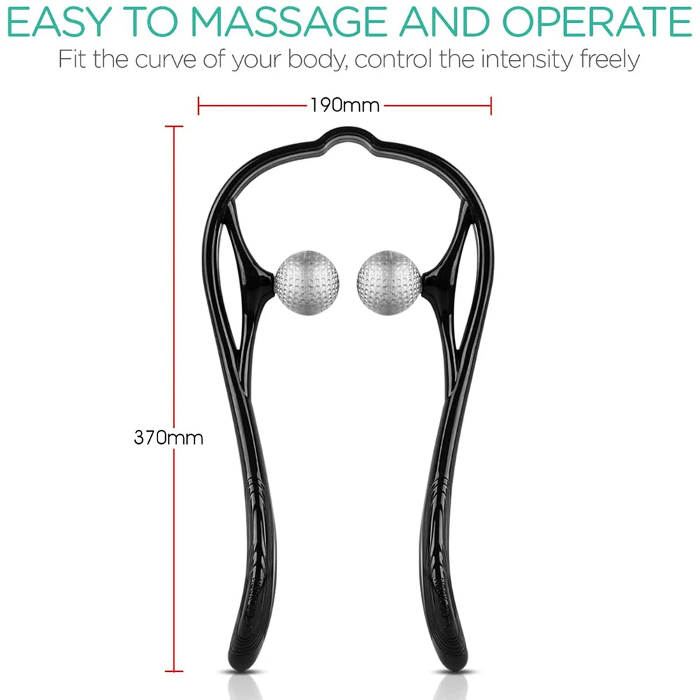 Neck Massager | Ergonomic Dual Trigger Point Design for Pain Relief, Lightweight & Portable