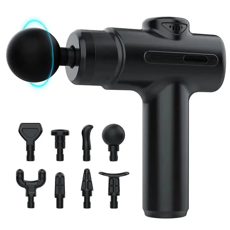 Electric Deep Tissue Massage Gun | 8 Interchangeable Heads for Full Body Relief