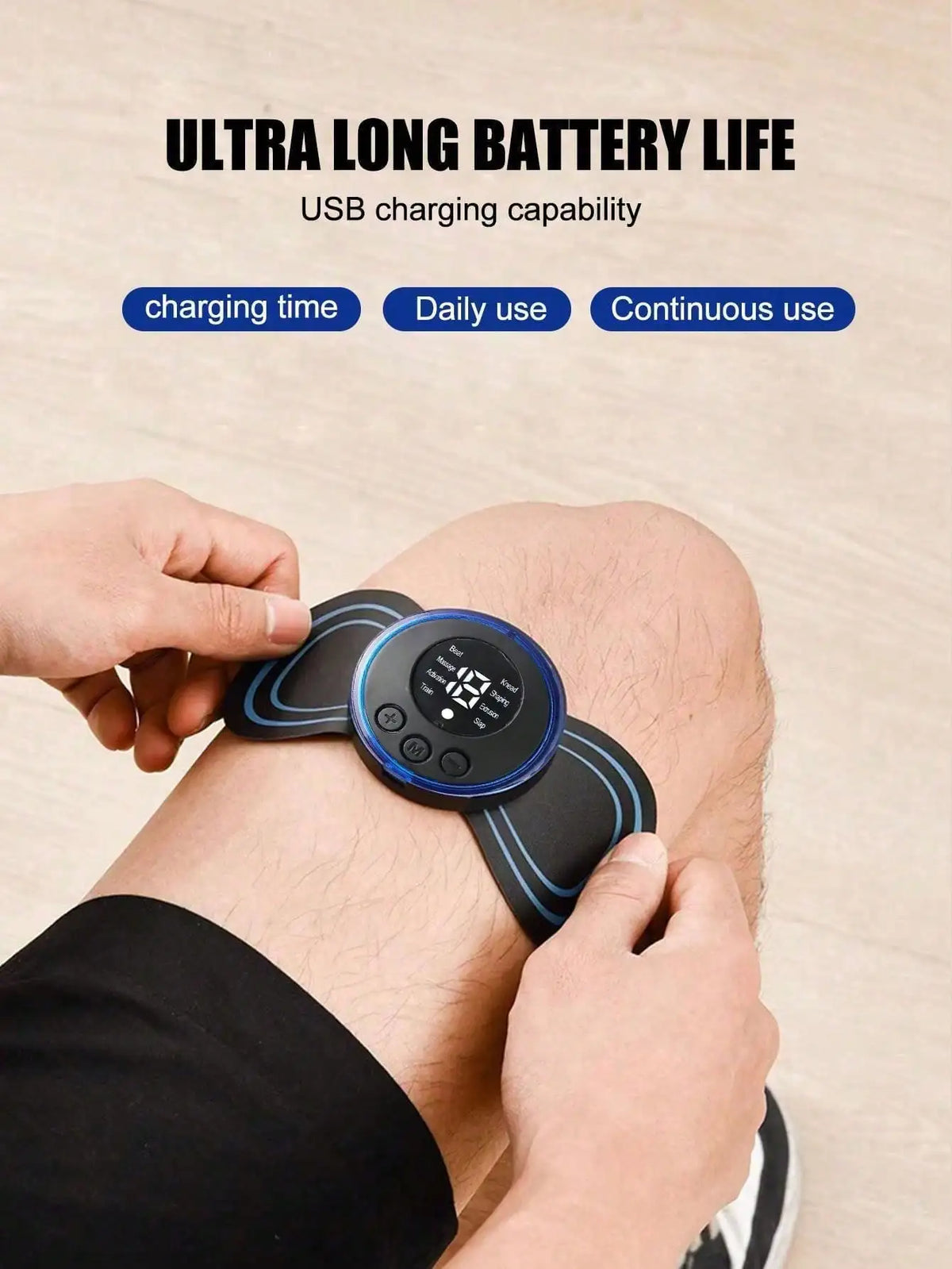 Electric Neck Massage Pads | EMS Micro Current Relief for Shoulder and Neck Tension