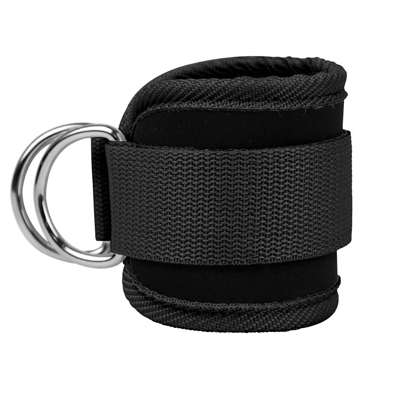 Ankle Straps for Strength Training | Adjustable Neoprene Padded Cuffs for Leg Support