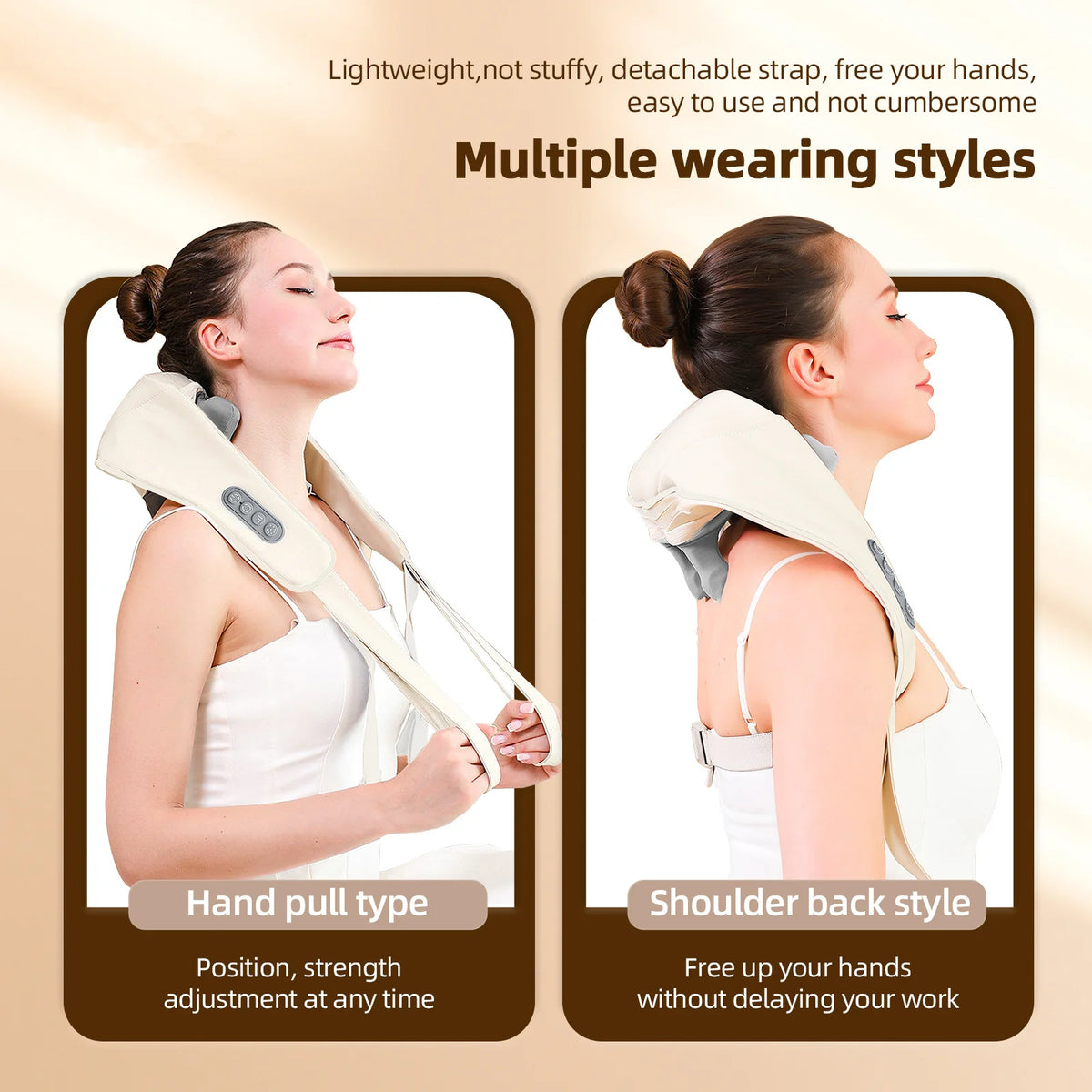 Neck And Shoulder Massager | Wireless Composite Material Massage Shawl