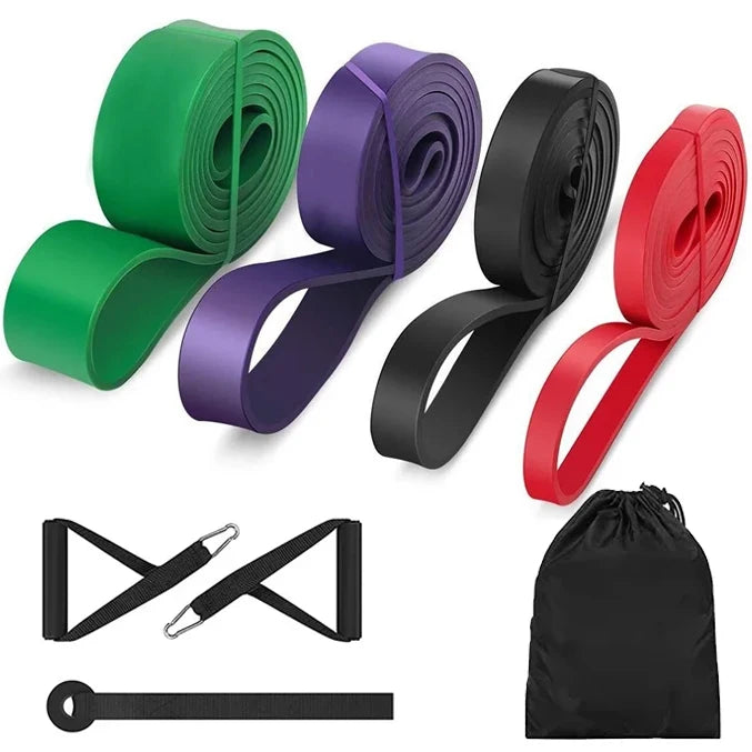 Exercise Resistance Bands | Natural Latex Rubber for Home Gym Fitness