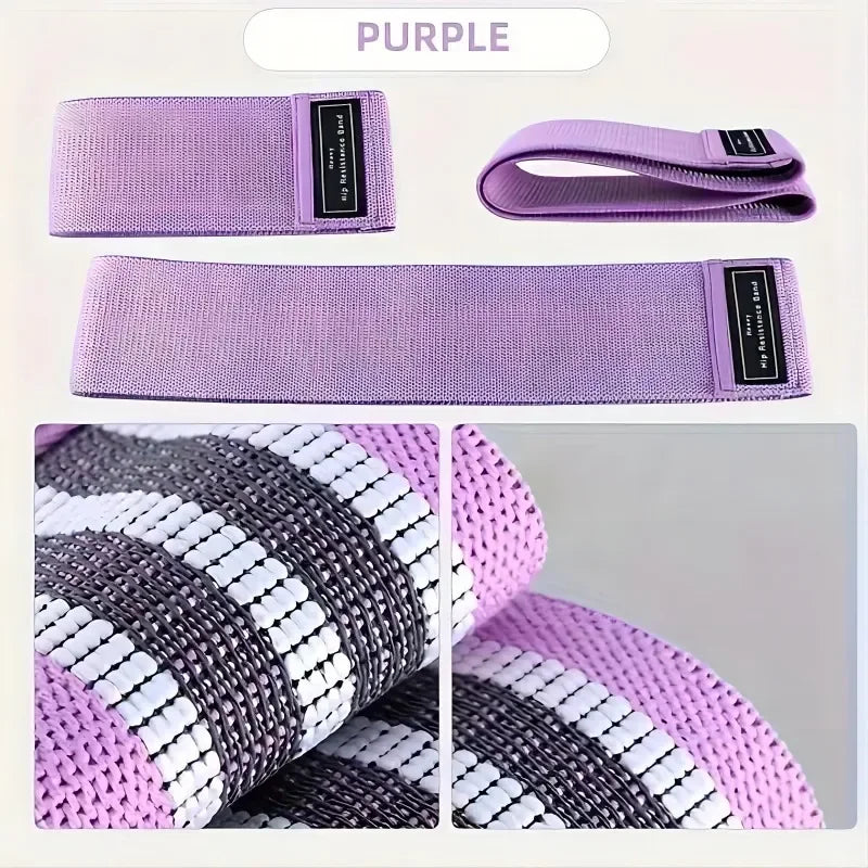 Fabric Resistance Hip Booty Bands | Elastic Glute and Thigh Workout Loops for Fitness